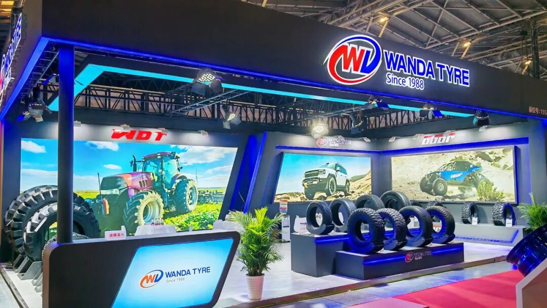 Wanda Tyre booth at China International Tire Expo in Shanghai